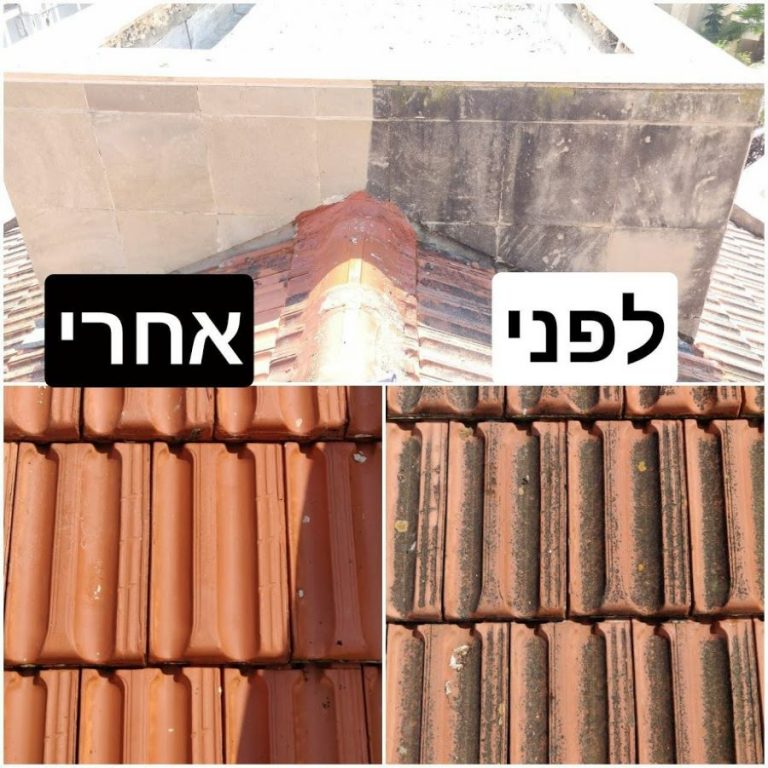 ניקוי גגות רעפים